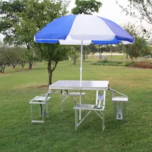 Outdoor tables and chairs