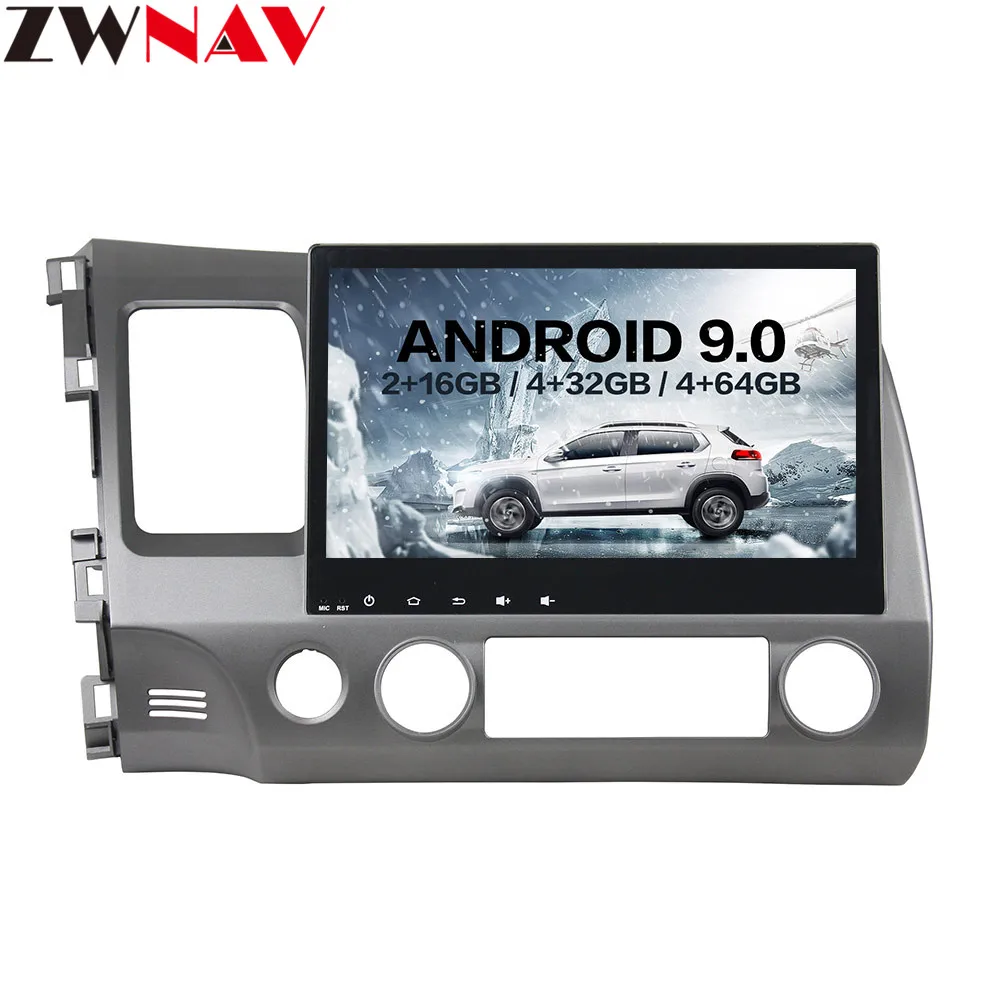 Flash Deal 10.1" Android 9 4+64G DSP Car DVD Player GPS navigation For HONDA Civci 2006-2011 head unit multimedia player tape recorder 1