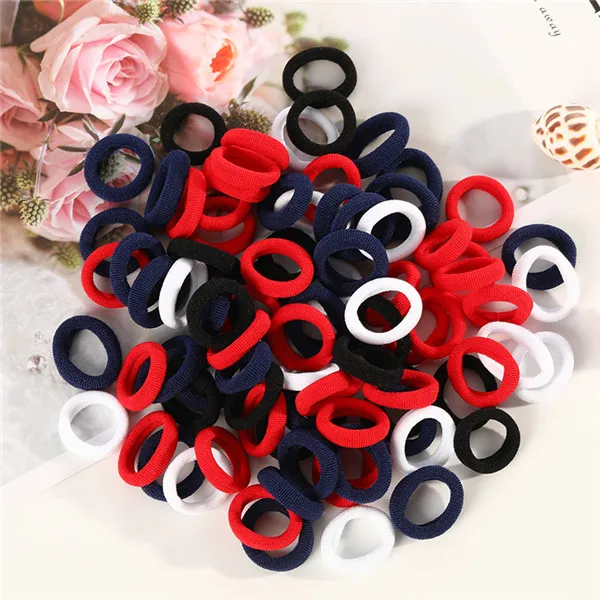 wedding hair clips 50/100pcs Baby Girls Colorful Small Elastic Hair Bands Children Ponytail Holder Kids Headband Rubber Band Mini Hair Accessories Hairclip