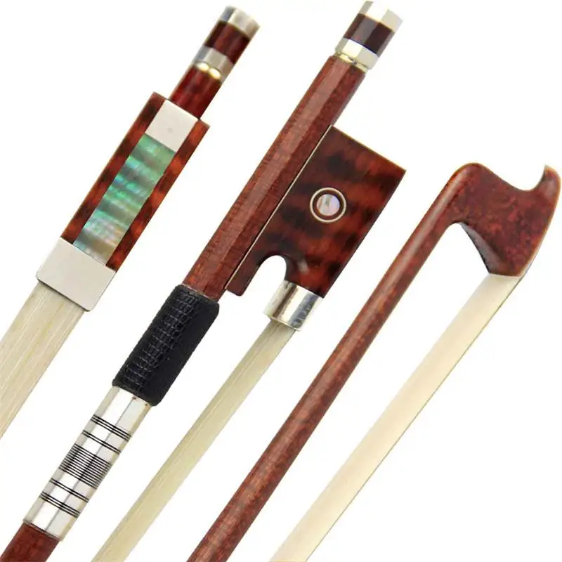 Free Shipping Pro Carbon Fiber Violin Bow 4/4 Violin Bow Siberia White