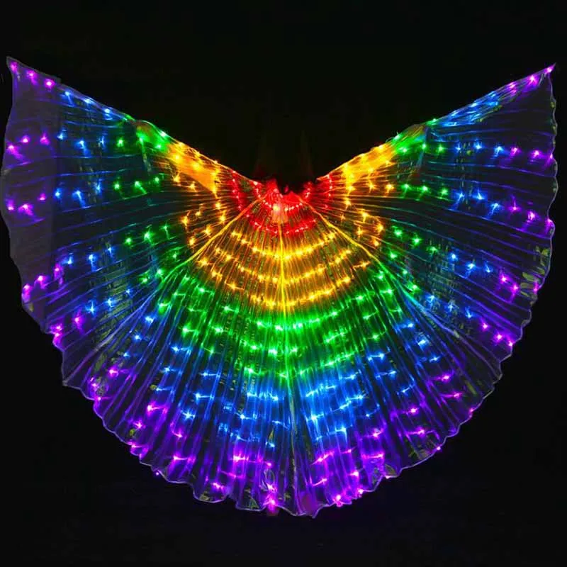 Новое поступление 5 видов цветов LED BellyDancing Isis Wings nice dancing light IsisWings светящийся