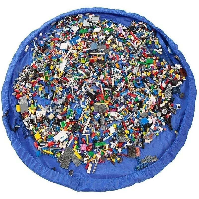

150cm Kids Children Play Mat Building Block Brick Large Fast Storage Bag Portable Toy Sundries Organizer Blanket Rug Boxes Home