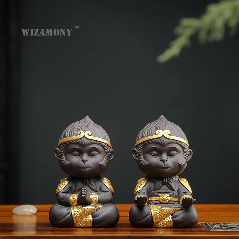Wisamony китайский чайный набор из фиолетовой глины кунг фу обезьяна король