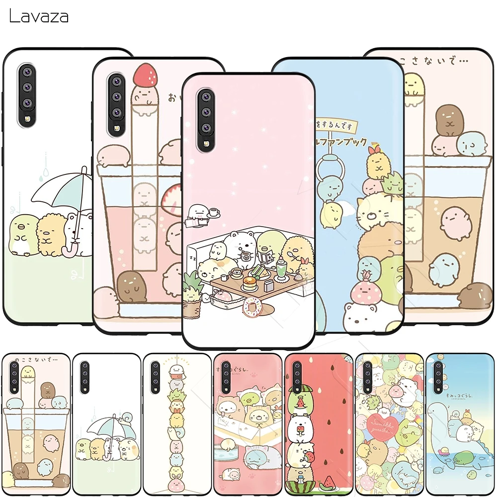 Lavaza Sumikko Gurashi Art Solid Case for Samsung Galaxy S6 S7 Edge J6 S8 S9 S10 Plus A3 A5 A6 A7 A8 A9 Note 8 9 |