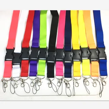 

Plain Blank Lanyards Keychain Neck Strap For ID Pass Card Badge Mobile Phone USB Holder Rope Lanyard Mobile Phone Neck Straps