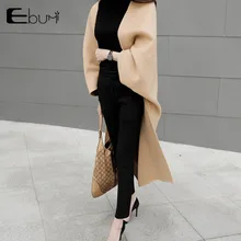 Ultra long fashion cloak woolen outerwear female medium-long double faced loose cashmere woolen overcoat cape over-the-knee