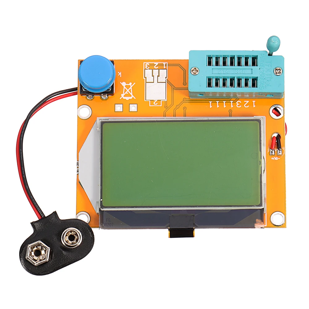 DC 9V LCR T4 12864 LCD цифровой графический тестер сопротивления Емкость ESR счетчик SCR
