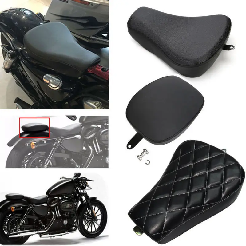 Solo сиденье для водителя спереди черная задняя подушка Harley Sportster 2010 2015 2011 2012 2013 2014 XL