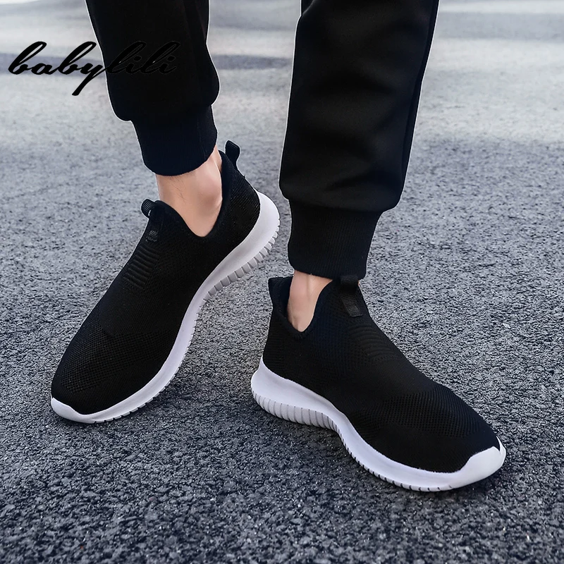 

Lightweight Comfortable Breathable 2019 Spring Men Shoes Slip on Men Casual Shoes Couple Walking Sneakers