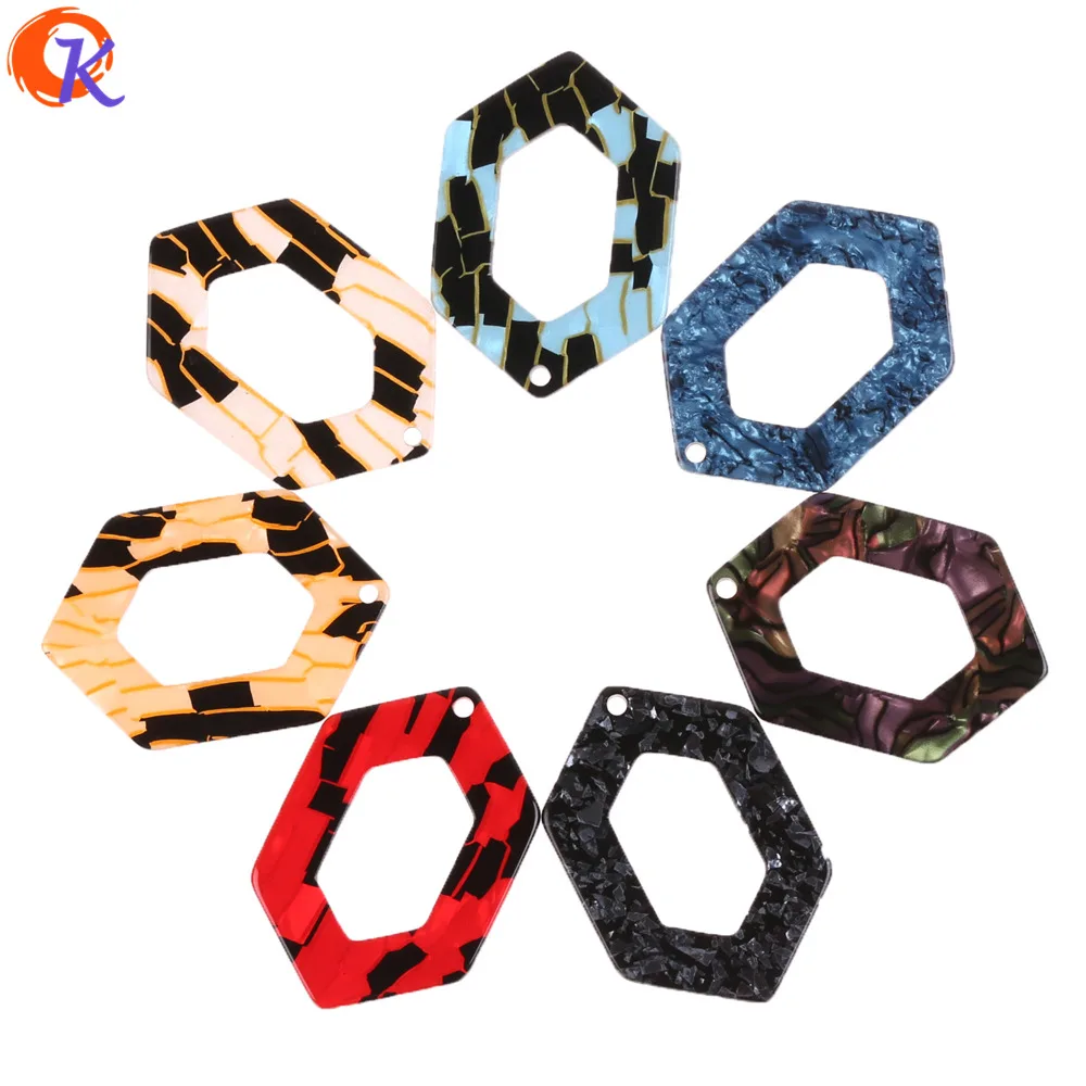 

Cordial Design 30x44MM 100Pcs Jewelry Making/Hand Made/Shell Effect/Hexagon Shape/DIY Jewelry Accessories/Earring Findings