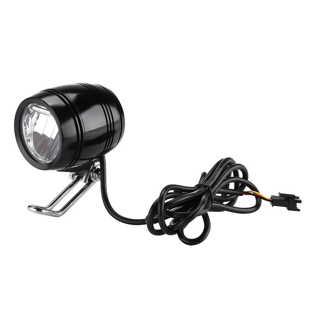 

Bicycle LED Light And Horn 2 in 1 Aluminum Shell 5W 100lm Flashlight For Electric Mountain Bike Scooter 24V/36V/48V Cycling Head