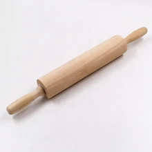 E-SHOW, высокое качество, ролик из твердой древесины, Скалка 43*5,5 см, бытовой инструмент для выпечки, крепкая Скалка, инструменты для приготовления теста