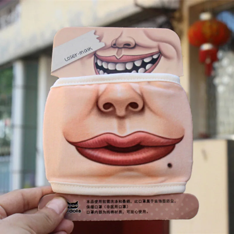 1 Мода хлопок Пылезащитная маска для лица 3D мультфильм Свинья Маска личности моющиеся для женщин мужчин маски со ртом для лица вечерние DIY Декор - Цвет: 1