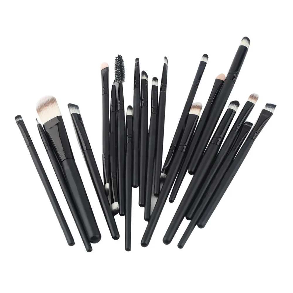 

20pcs Portable Makeup Set Powder Foundation Eyeshadow Eyeliner Lip Cosmetic Brushes Professional Facial Makeup Brushes