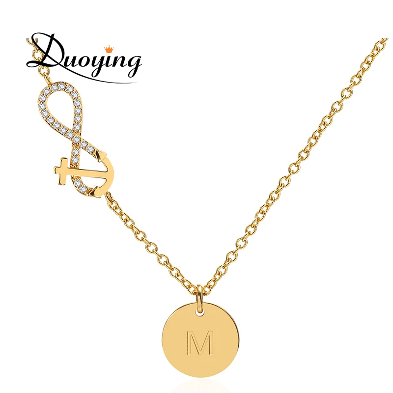 DUOYING dropshipping Custom Engraved Name Necklace For Women