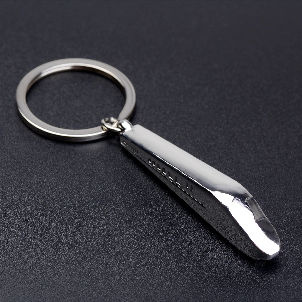 Брелок для ключей в форме поезда серебристого цвета|key holder|pendant keychainring key |