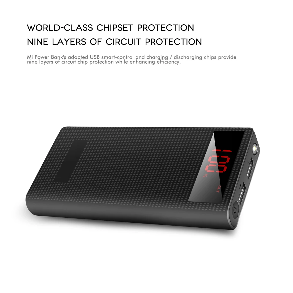 Power Bank 20000 mAh USB быстрая зарядка 20000 mAh power bank для Xiaomi Mi 9 портативное Внешнее зарядное устройство