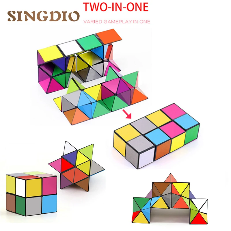 Strange shape Magic Cube Puzzle Rubiks Cube for kids infinite cubes Colorful Learning Educational Puzzle Cubo