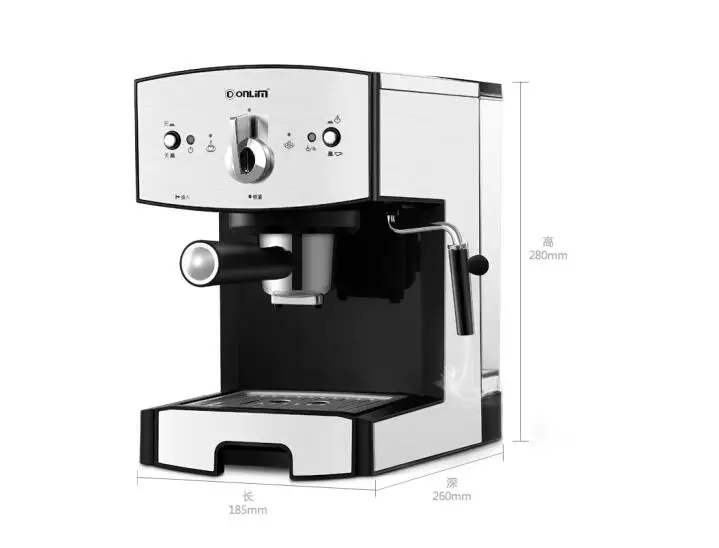 

china Donlim DL-JDCM01 20bar stainless steel pump steam coffee machine Italian cafe maker espresso 1.5L household capsule 3IN1