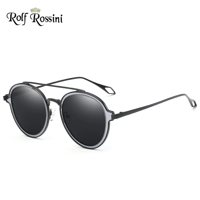 RR Unisex Fashion Polarized Sunglasses Round Luxury Brand Female Sun