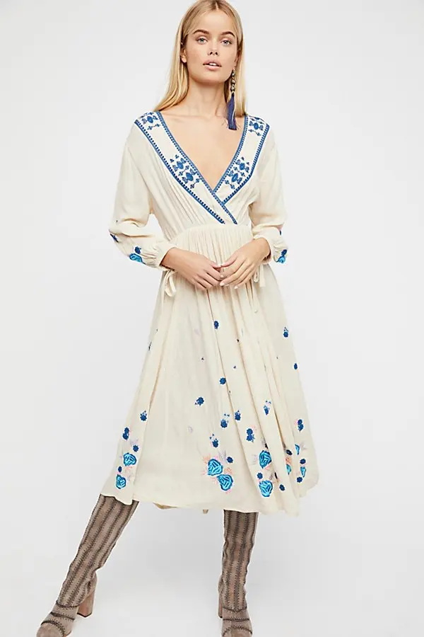 Buy UK 2018 Spring Summer Women Ethnic Embroidery