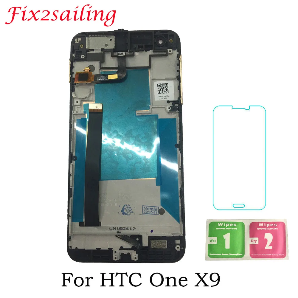 

5.5'' For HTC One X9 LCD Display Touch Screen with Frame No Dead Pixels For HTC One X9 LCD Digitizer Assembly Replacement