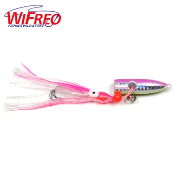 

2PCS Offshore Trolling Jigs Pink with Green Belly with Octopus Bait Hooks Saltwater Fishing Lures