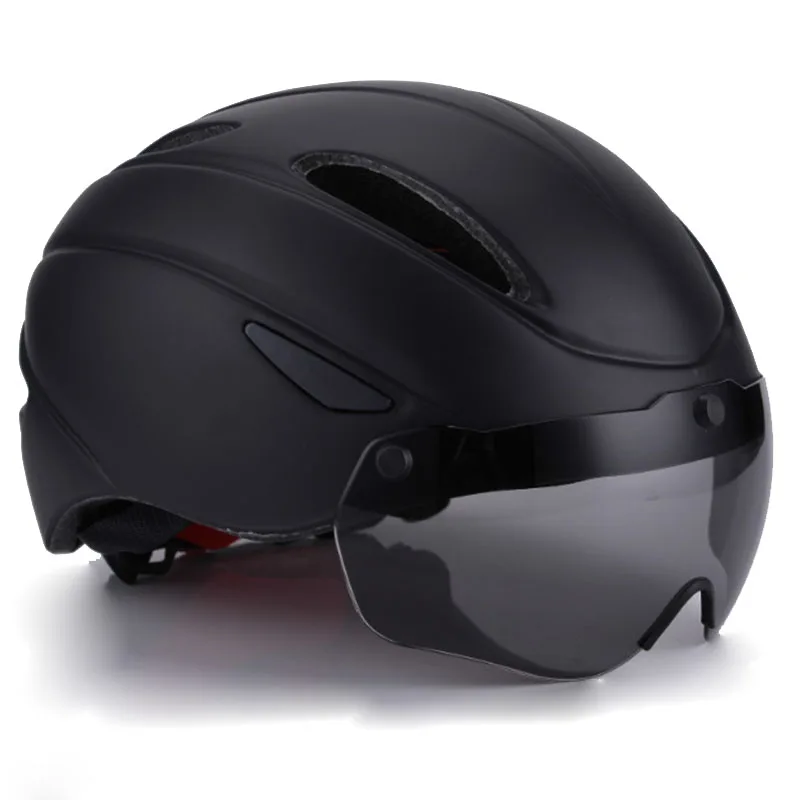 

290g Aero Ultra-light Goggle Road Bicycle Helmet TT Racing Cycling Bike Sports Safety Helmet Timed Road Bike Helmet 8 colors