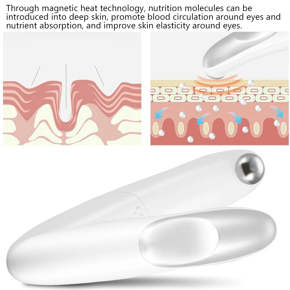 Новый бренд массажер для глаз микротоковая ионов глаза массажеры Вибрация морщин темные круги устройство удаления средства по уходу за