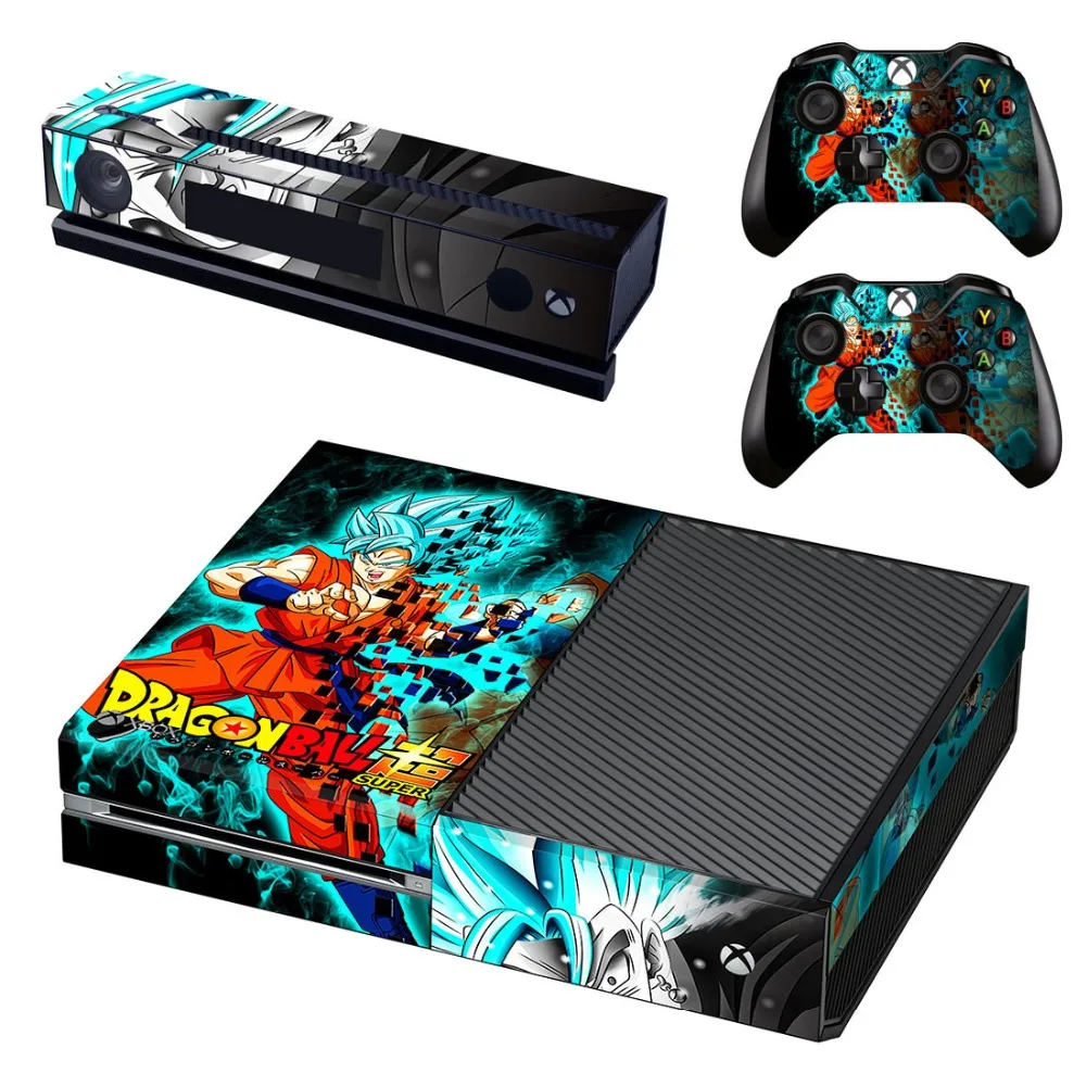 

Various Dragon Ball print design sticker skin stickers protective Case Cover Vinyl Decals for Microsoft XBOX One Console Skins