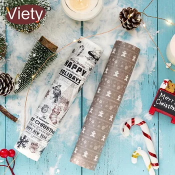 

20cm*5m Christmas Decorative gift washi tape DIY decoration scrapbooking planner masking tape adhesive tape label sticker