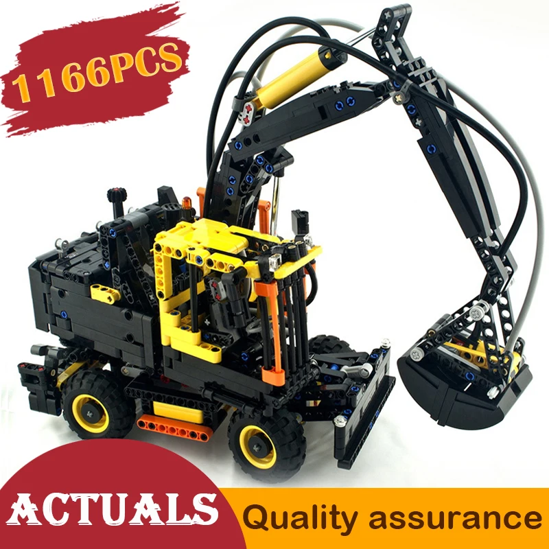 

Lepin 20023 Volvo Ew160e Excavator Truck Building Blocks Assembly Model Bricks Boy Toy Gifts Compatible with Lego Technic 42053