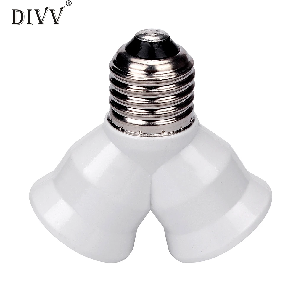 

Home Wider Hot Selling High Quality E27 to 2XE27A Base Socket Light Bulb Lamp Holder Adapter Plug Converter Drop Shipping Mar1