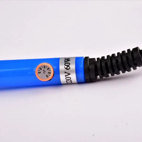 Hot 60W 110V US 220V EU Plug Electric Adjustable Temperature Welding Solder Soldering Iron Heat Pencil Tool + 5pcs Iron Tips