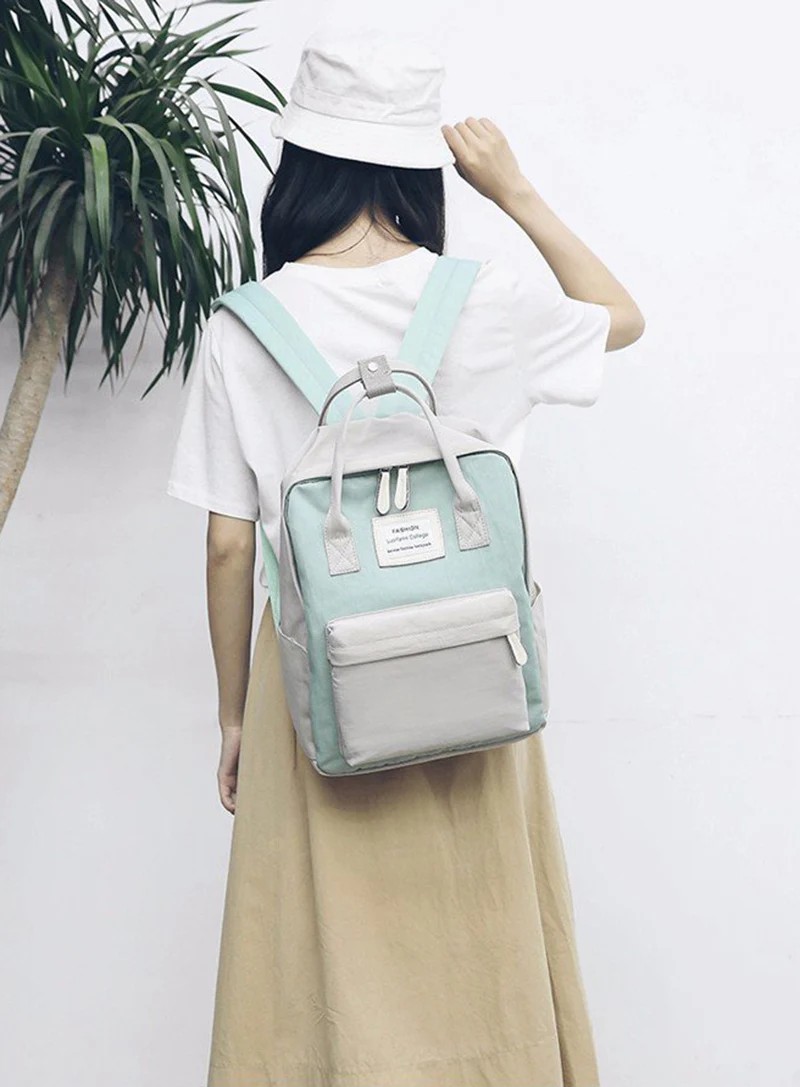 Mochilas de lona impermeables para mujeres mochilas escolares para niñas adolescentes Mochila grande para ordenador portátil Patchwork Mochila Kanken Mochila fresca Mochila 2018 Mochilas de lona impermeables para mujeres mochilas escolares para niñas adolescentes Mochila grande para ordenador portátil Patchwork Mochila Kanken Mochila fresca Mochila 2018