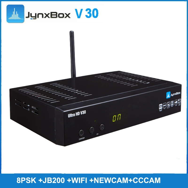 5 шт./партия JynxBox Ultra HD V30 спутниковый приемник 128 Мб с Newcam CCcam 8psk