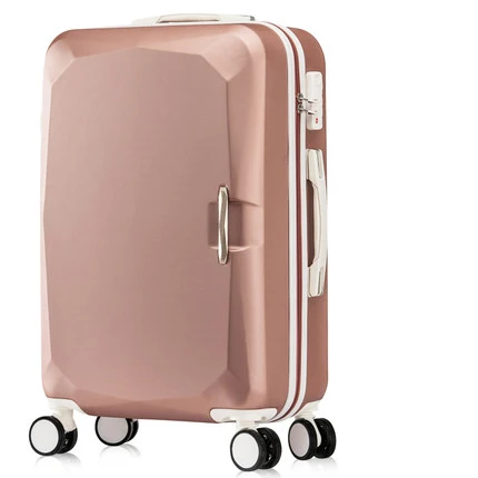 LeTrend, Женская Корейская сумка на колёсиках, чемодан на колесиках, Студенческая тележка, 20 дюймов, сумка для путешествий, коробка с паролем - Цвет: gold