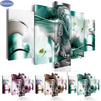 

full diamond embroidery Flower Buddha zen Diamond Painting Full drill Square Mosaic diamond picture puzzle 5d ,2020 New hot gift