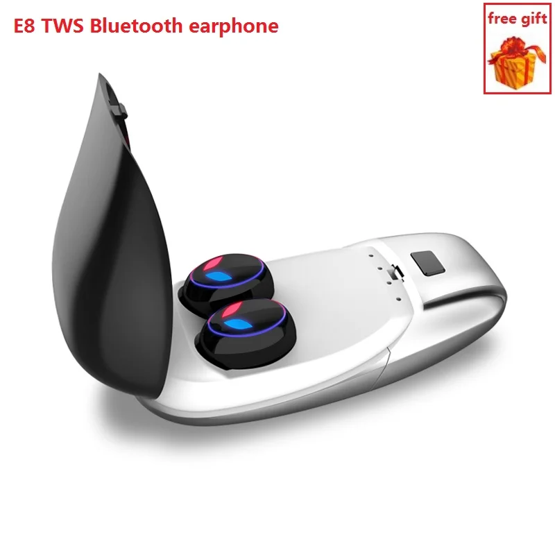 E8 TWS Беспроводные наушники с Bluetooth водонепроницаемые/Влагозащищенные сенсорным