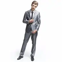 The wedding the groom suit of men’s suit custom slim fit high-grade fabrics handsome two-piece man suit lapels jacket + pants