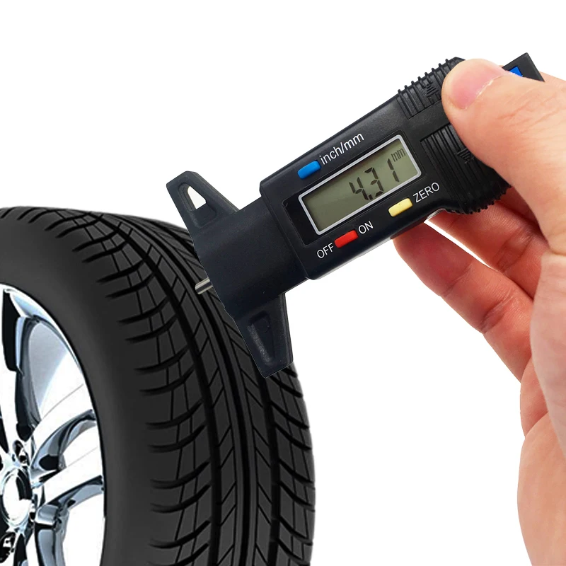

Digital Car Tyre Tire Tread Depth Gauge Meter Measurer Tool Caliper Thickness Gauges Tread Brake Pad Shoe Tire Monitoring System