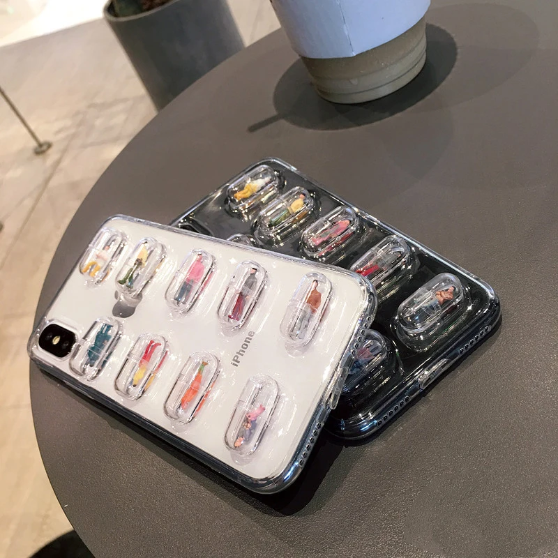Прозрачный мягкий чехол GlamPhoneCase для iphone X 8 8plus 7 6 6S 7plus 6plus +|Бамперы| |