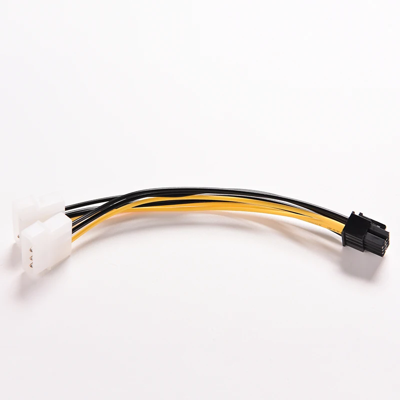 16 см 8 Pin LP4 4Pin PCI Express Male To Dual Molex IDE E Графический кабель питания для