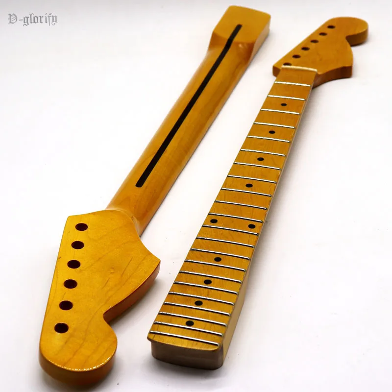 

high gloss yellow full Canada maple big head st guitar neck