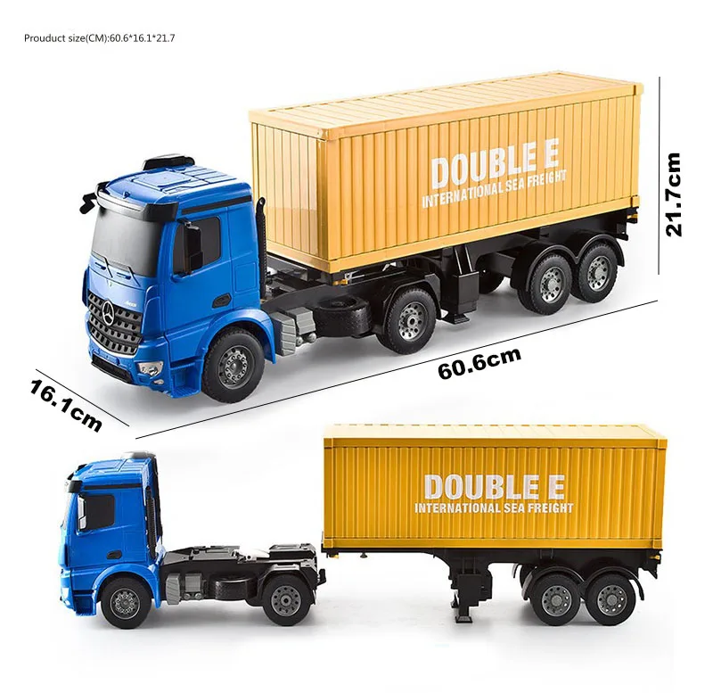 RC big Truck 1:10 Radio Control heavy truck Engineering Container Vehicle Electronic Hobby high quality Toy