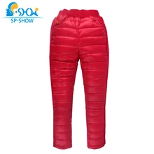 SP-SHOW Зимние детские свободные штаны для мальчиков и девочек однотонные хлопковые штаны на молнии 62612