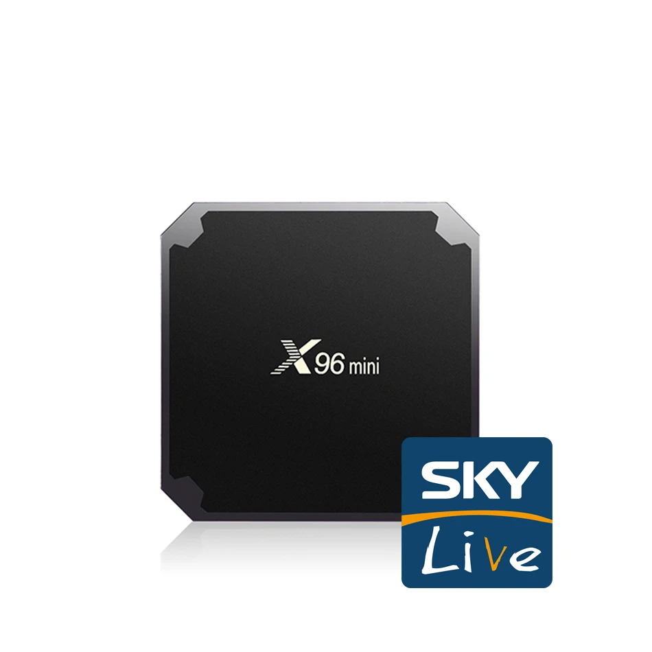 X96 mini and Skylive for Streaming Media Player for Amlogic S905X S905W IPTV Box Suppor HEVC 4K WiFi Sport Movie Music Service
