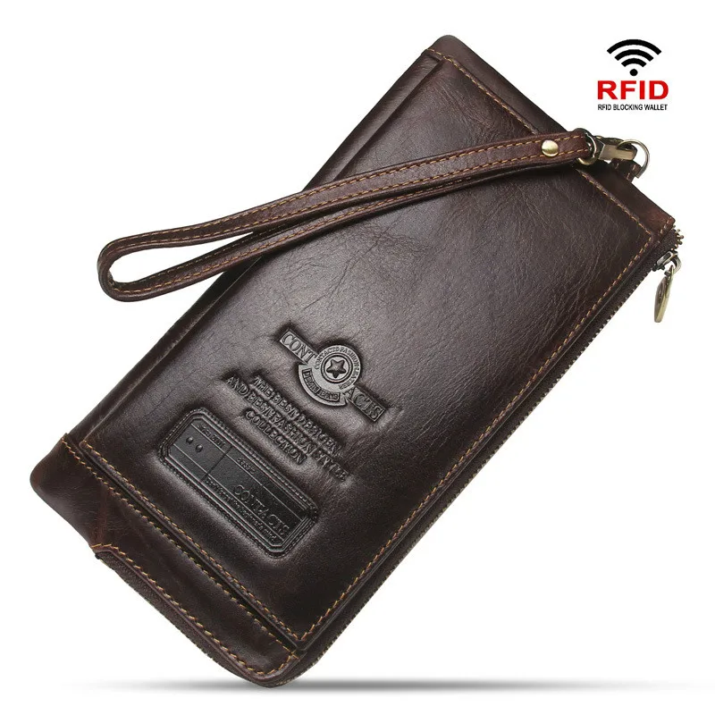 

Unisex Luxury Male Leather Purse Men's Clutch Wallets Handy Bags Business Carteras Mujer Wallets Men Black Brown