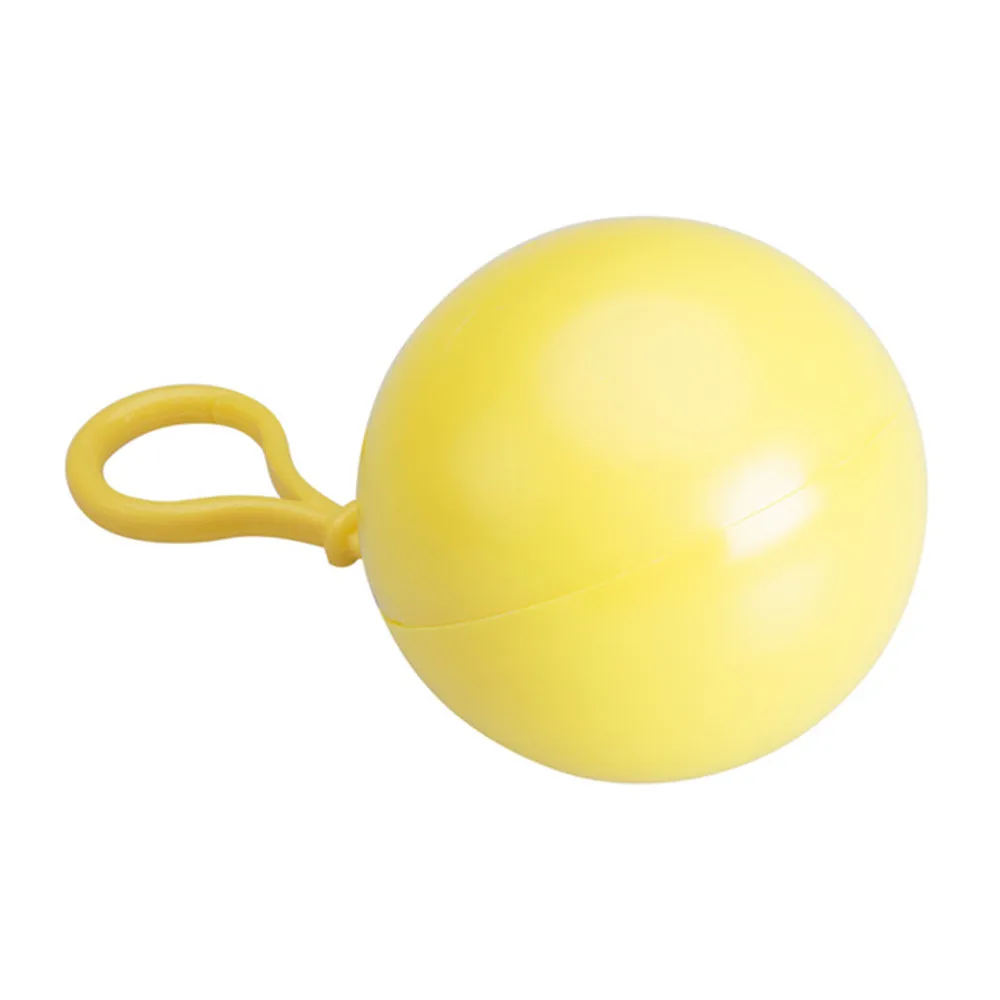 Унисекс водонепроницаемый одноразовый портативный дождевик водонепроницаемый пончо брелок простой с капюшоном плащ дождевик аксессуары - Цвет: Yellow