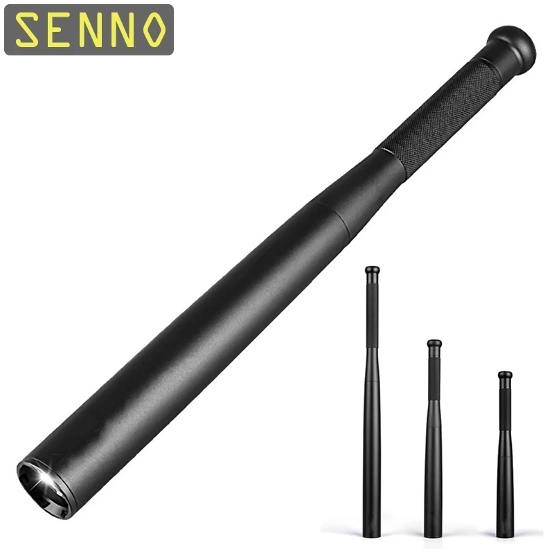 Baseball Bat LED Flashlight Outdoors Emergency Self Defense Flashlight Stick Functional Anti Riot Safety Equipment